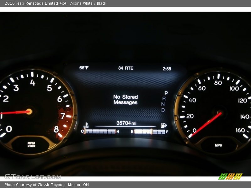 Alpine White / Black 2016 Jeep Renegade Limited 4x4