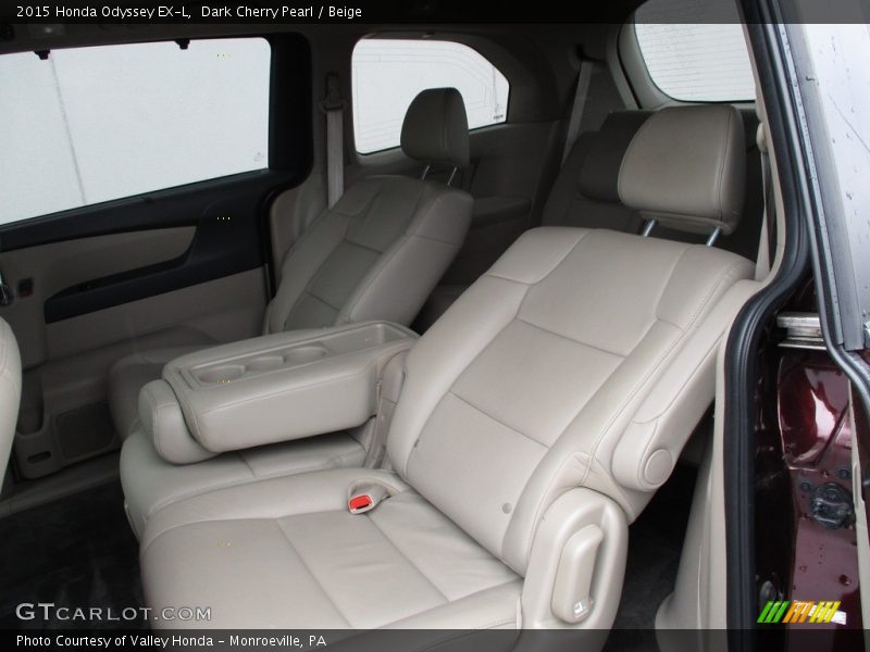 Dark Cherry Pearl / Beige 2015 Honda Odyssey EX-L
