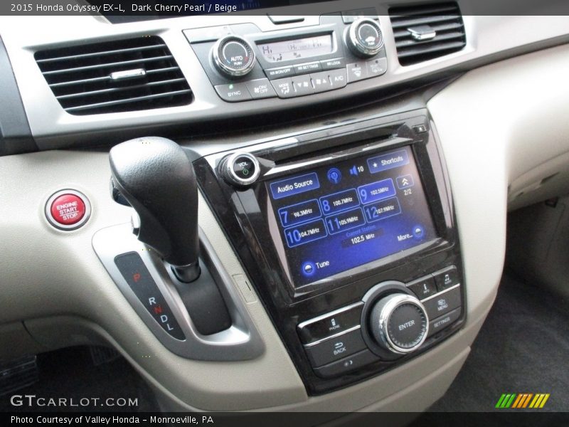 Dark Cherry Pearl / Beige 2015 Honda Odyssey EX-L