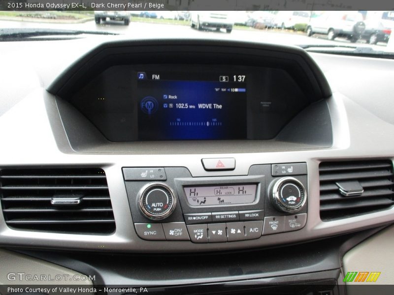 Dark Cherry Pearl / Beige 2015 Honda Odyssey EX-L