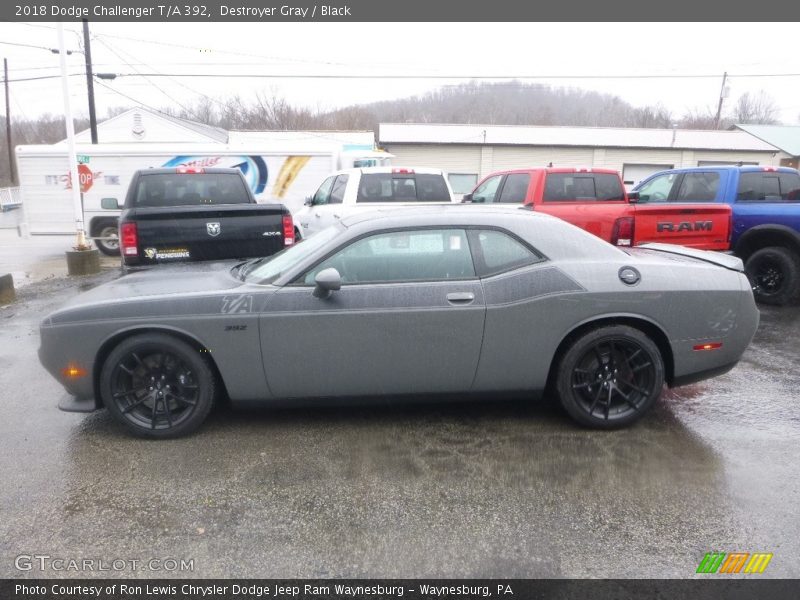 Destroyer Gray / Black 2018 Dodge Challenger T/A 392