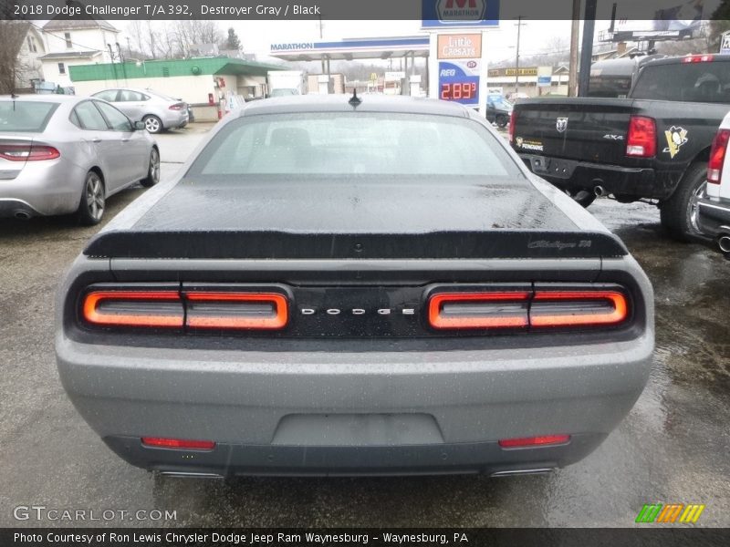 Destroyer Gray / Black 2018 Dodge Challenger T/A 392