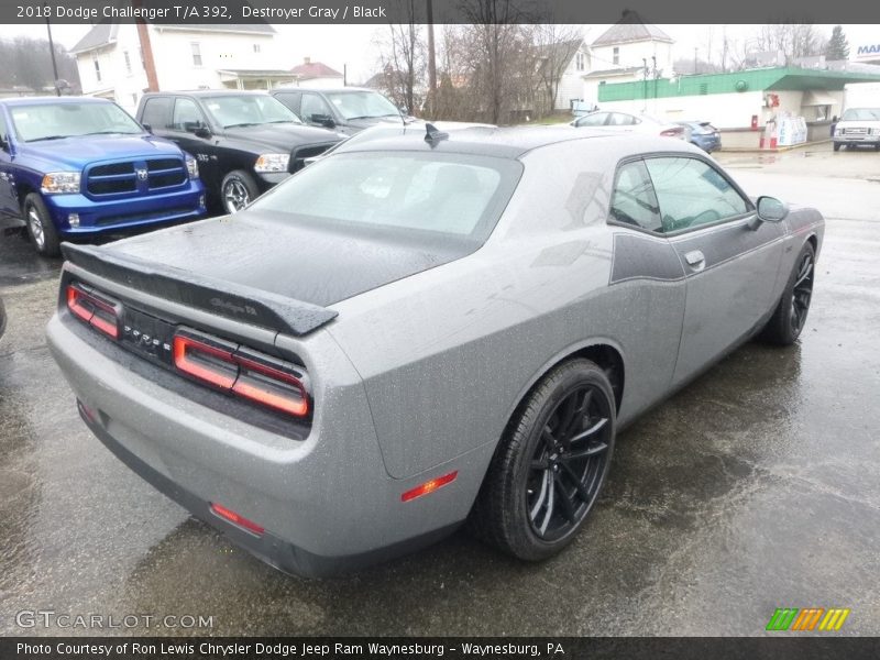 Destroyer Gray / Black 2018 Dodge Challenger T/A 392
