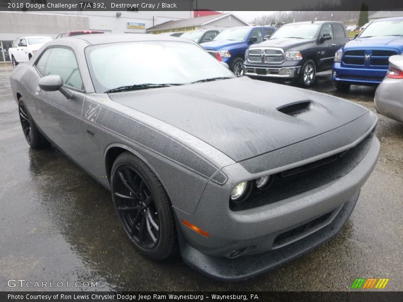 Destroyer Gray / Black 2018 Dodge Challenger T/A 392