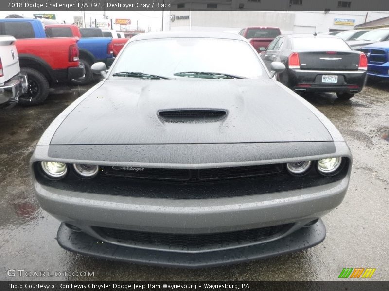 Destroyer Gray / Black 2018 Dodge Challenger T/A 392