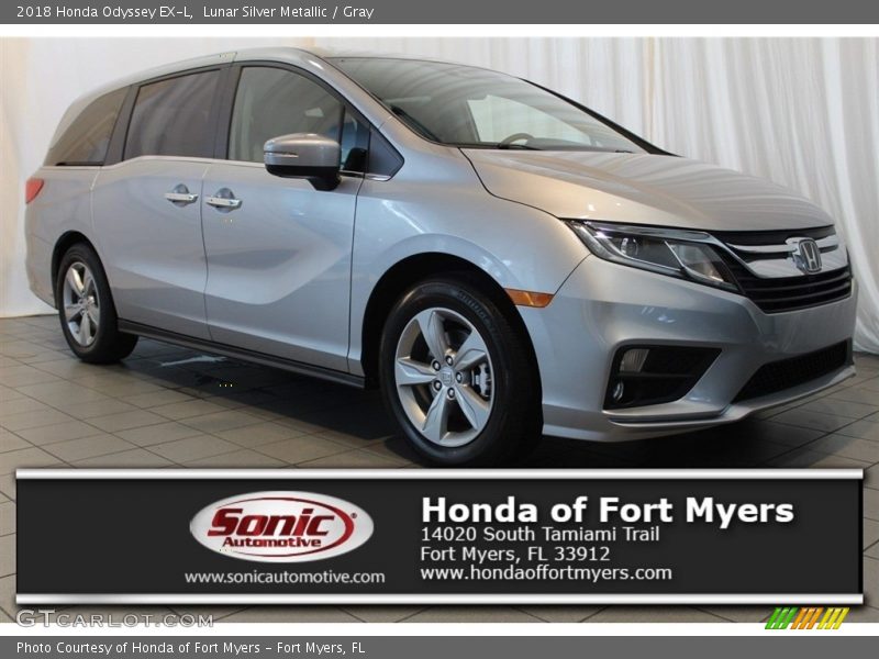 Lunar Silver Metallic / Gray 2018 Honda Odyssey EX-L