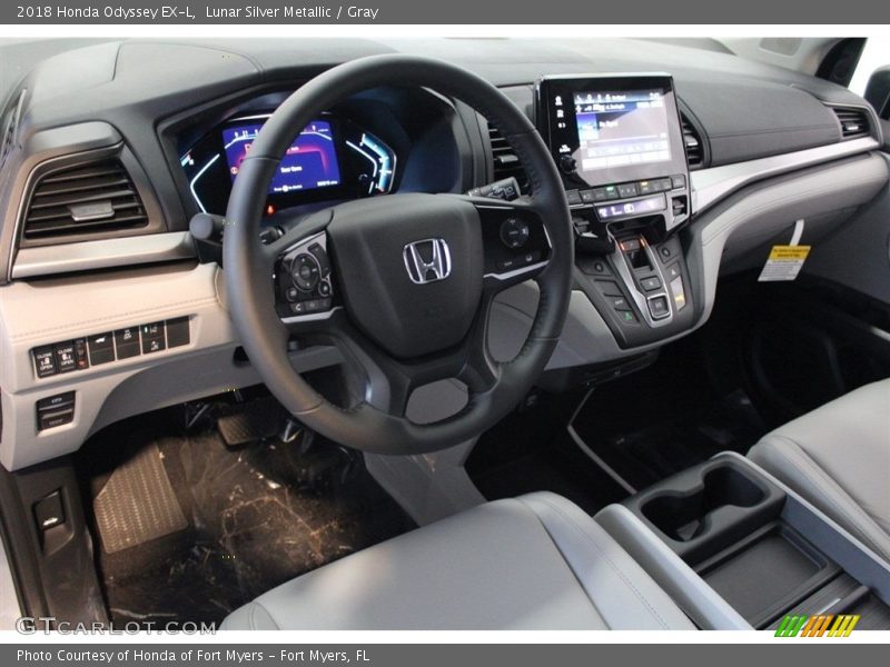 Lunar Silver Metallic / Gray 2018 Honda Odyssey EX-L