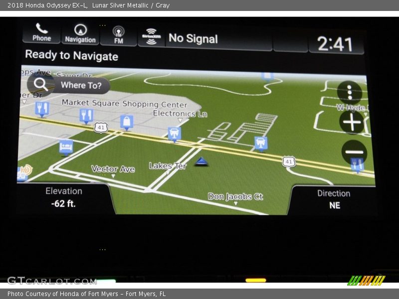 Lunar Silver Metallic / Gray 2018 Honda Odyssey EX-L