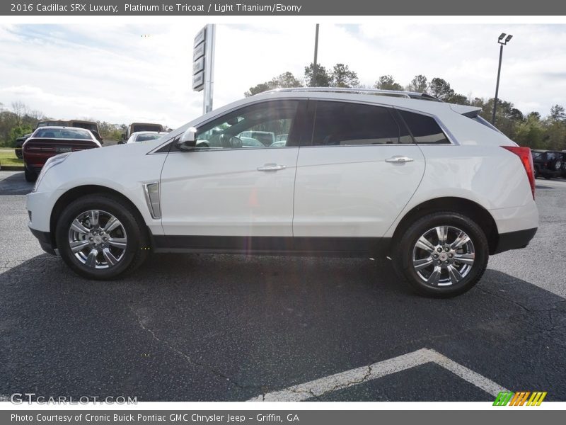 Platinum Ice Tricoat / Light Titanium/Ebony 2016 Cadillac SRX Luxury