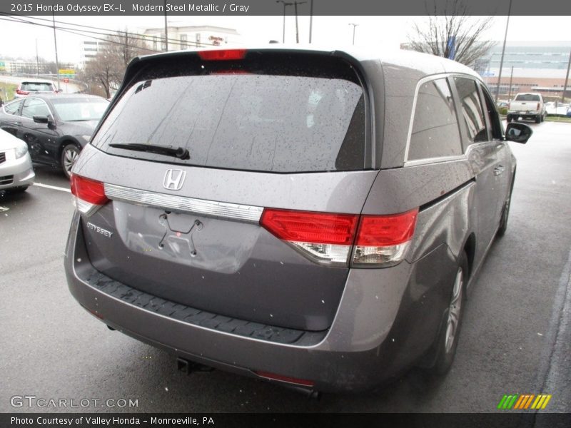 Modern Steel Metallic / Gray 2015 Honda Odyssey EX-L