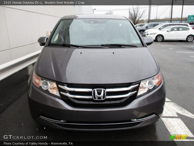 Modern Steel Metallic / Gray 2015 Honda Odyssey EX-L