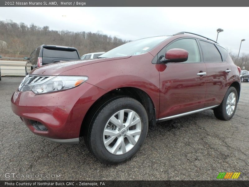 Merlot / Beige 2012 Nissan Murano SL AWD