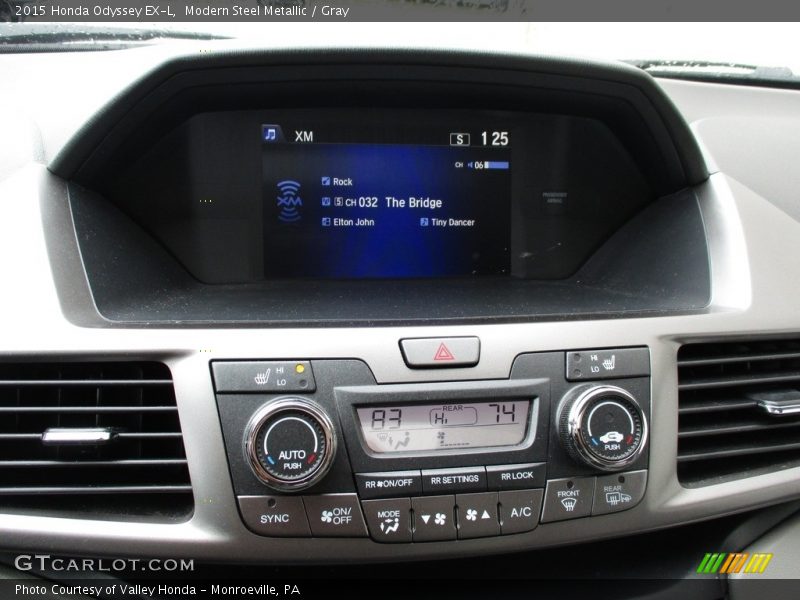 Modern Steel Metallic / Gray 2015 Honda Odyssey EX-L