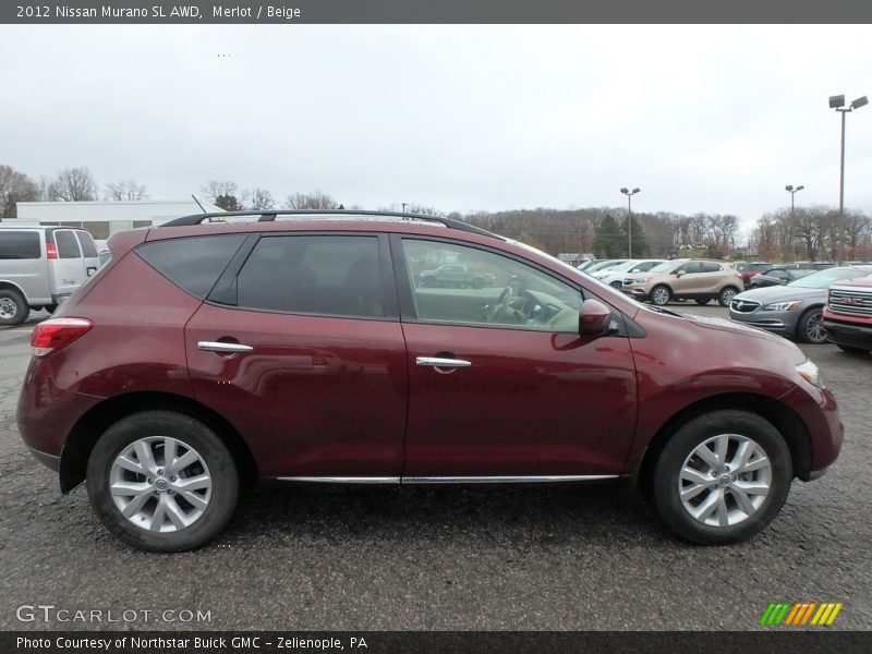 Merlot / Beige 2012 Nissan Murano SL AWD