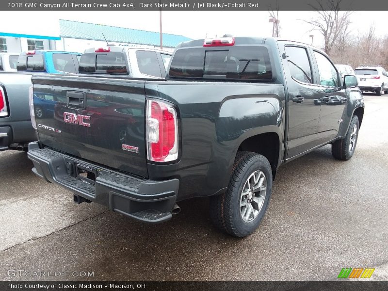 Dark Slate Metallic / Jet Black/­Cobalt Red 2018 GMC Canyon All Terrain Crew Cab 4x4
