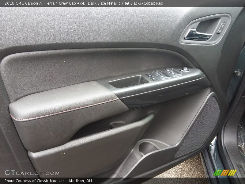Dark Slate Metallic / Jet Black/­Cobalt Red 2018 GMC Canyon All Terrain Crew Cab 4x4