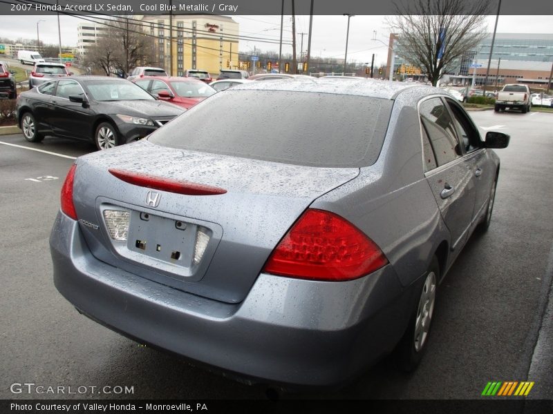 Cool Blue Metallic / Gray 2007 Honda Accord LX Sedan
