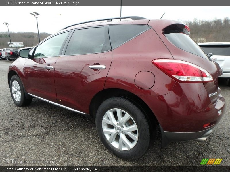 Merlot / Beige 2012 Nissan Murano SL AWD