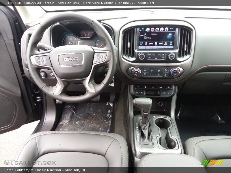Dark Slate Metallic / Jet Black/­Cobalt Red 2018 GMC Canyon All Terrain Crew Cab 4x4