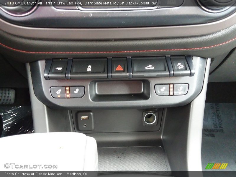 Dark Slate Metallic / Jet Black/­Cobalt Red 2018 GMC Canyon All Terrain Crew Cab 4x4