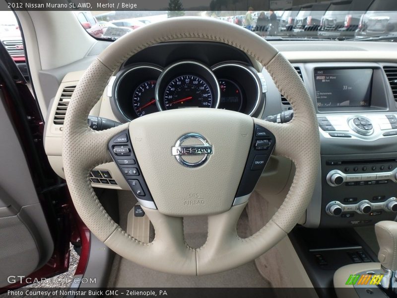 Merlot / Beige 2012 Nissan Murano SL AWD