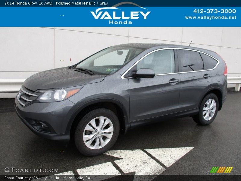 Polished Metal Metallic / Gray 2014 Honda CR-V EX AWD