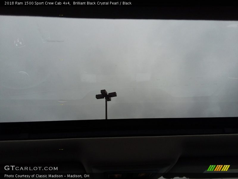 Brilliant Black Crystal Pearl / Black 2018 Ram 1500 Sport Crew Cab 4x4