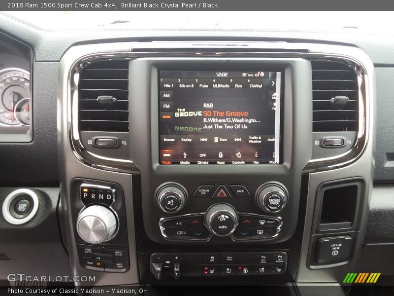 Brilliant Black Crystal Pearl / Black 2018 Ram 1500 Sport Crew Cab 4x4