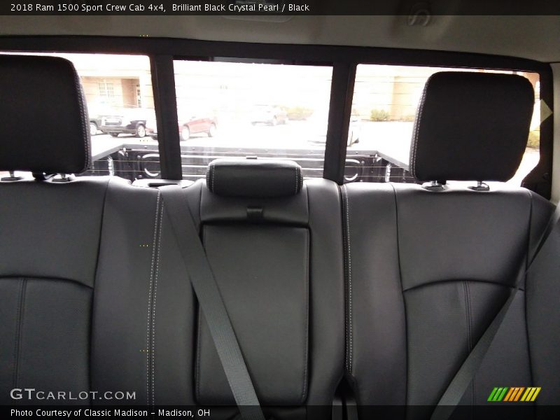 Brilliant Black Crystal Pearl / Black 2018 Ram 1500 Sport Crew Cab 4x4