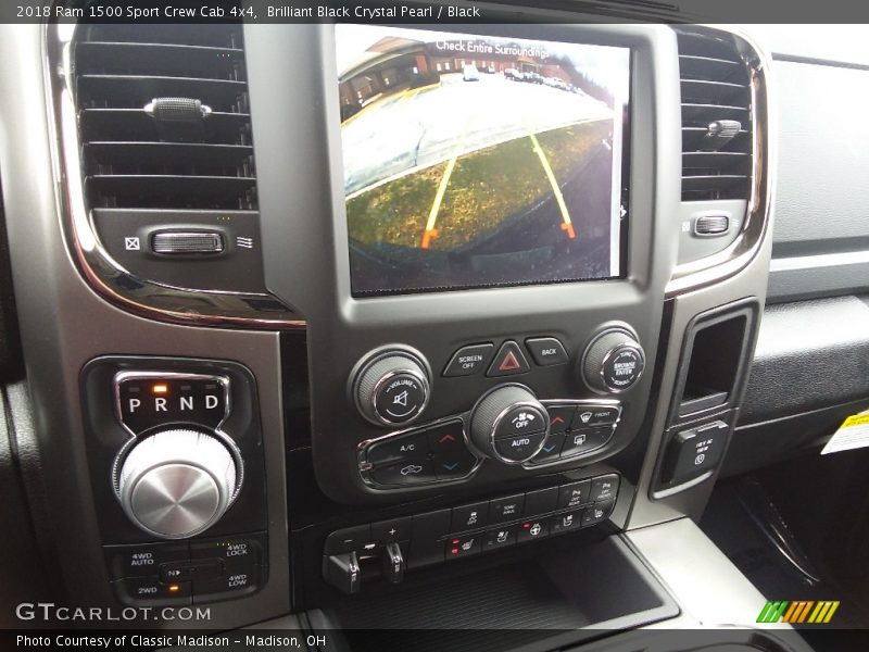 Brilliant Black Crystal Pearl / Black 2018 Ram 1500 Sport Crew Cab 4x4