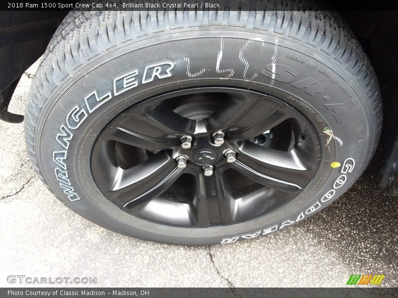 Brilliant Black Crystal Pearl / Black 2018 Ram 1500 Sport Crew Cab 4x4