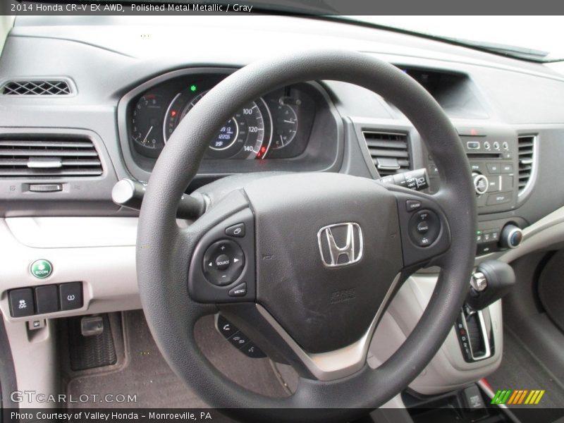 Polished Metal Metallic / Gray 2014 Honda CR-V EX AWD