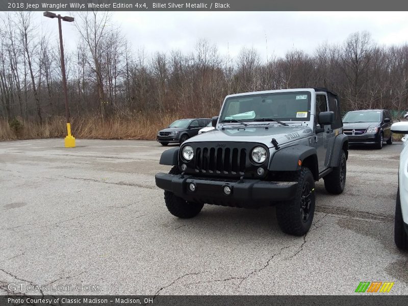 Billet Silver Metallic / Black 2018 Jeep Wrangler Willys Wheeler Edition 4x4