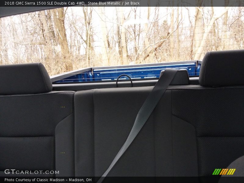 Stone Blue Metallic / Jet Black 2018 GMC Sierra 1500 SLE Double Cab 4WD