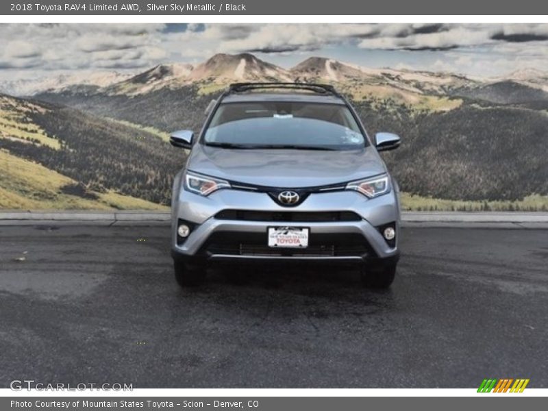 Silver Sky Metallic / Black 2018 Toyota RAV4 Limited AWD