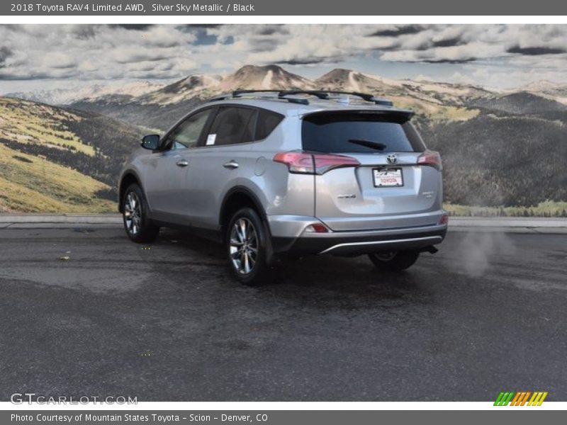 Silver Sky Metallic / Black 2018 Toyota RAV4 Limited AWD