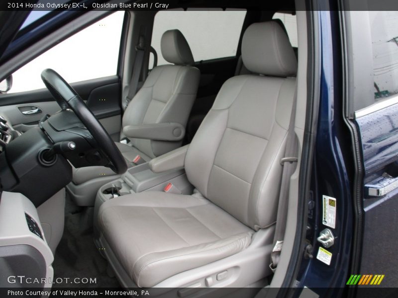 Obsidian Blue Pearl / Gray 2014 Honda Odyssey EX-L