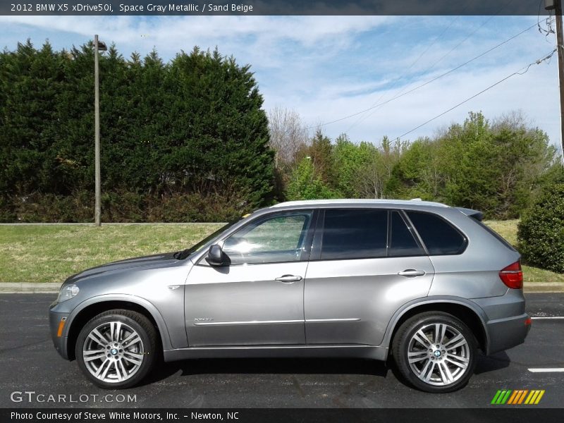 Space Gray Metallic / Sand Beige 2012 BMW X5 xDrive50i