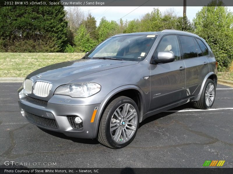 Space Gray Metallic / Sand Beige 2012 BMW X5 xDrive50i