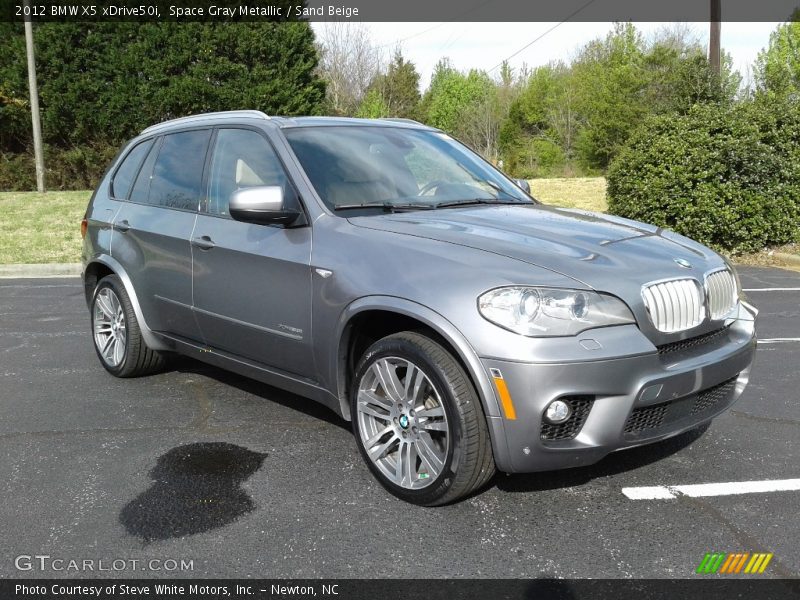 Space Gray Metallic / Sand Beige 2012 BMW X5 xDrive50i