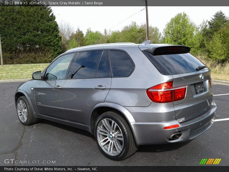 Space Gray Metallic / Sand Beige 2012 BMW X5 xDrive50i