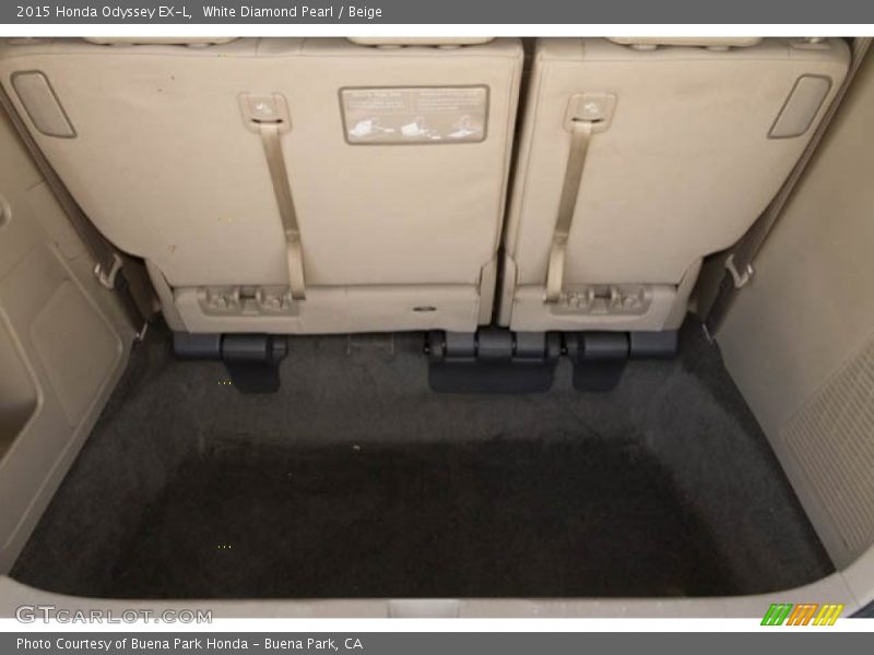White Diamond Pearl / Beige 2015 Honda Odyssey EX-L