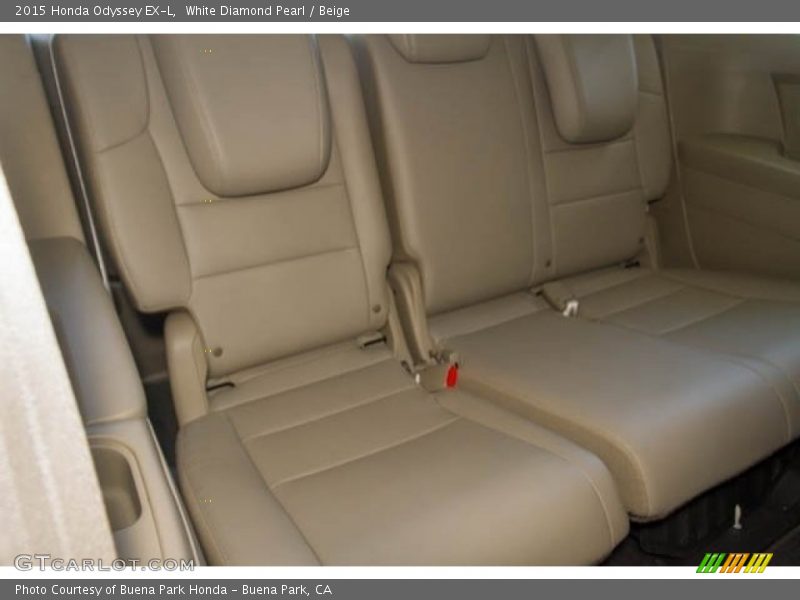 White Diamond Pearl / Beige 2015 Honda Odyssey EX-L