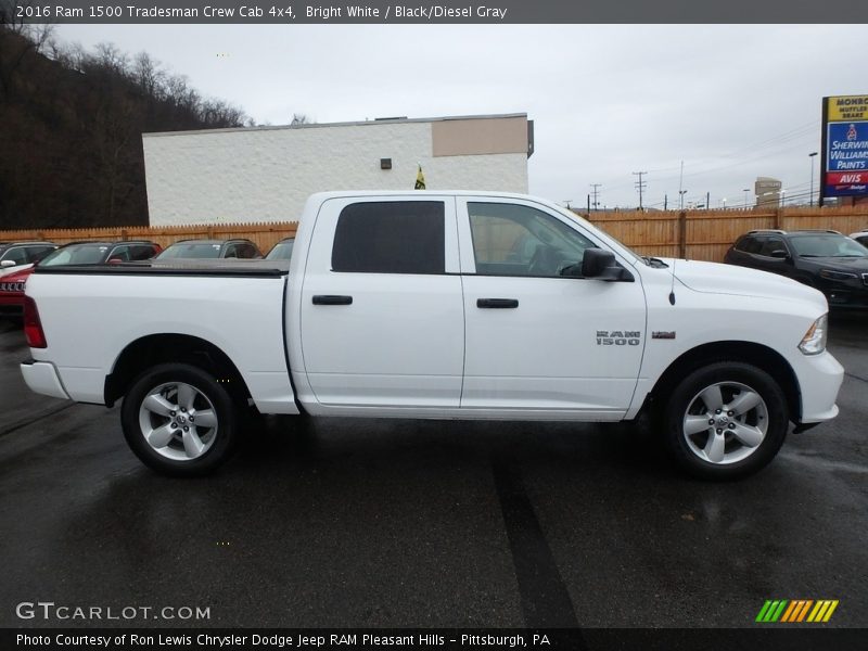 Bright White / Black/Diesel Gray 2016 Ram 1500 Tradesman Crew Cab 4x4