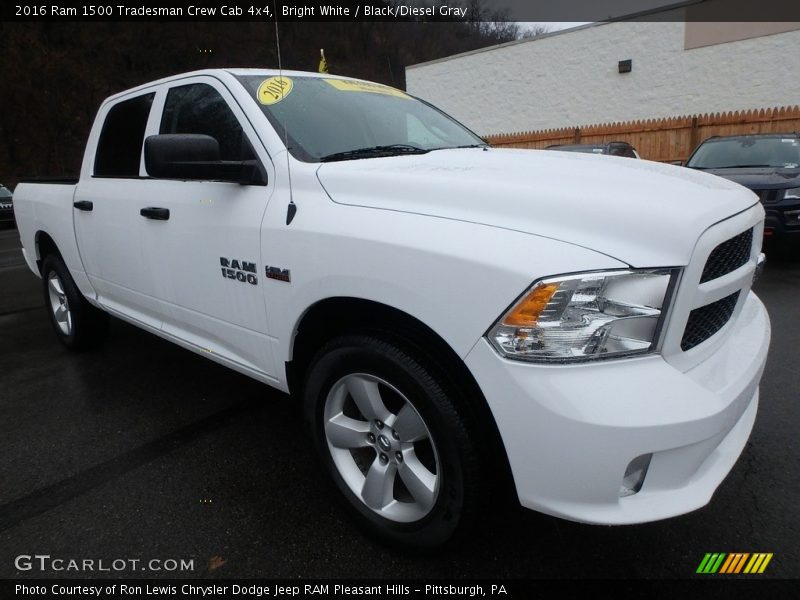 Bright White / Black/Diesel Gray 2016 Ram 1500 Tradesman Crew Cab 4x4