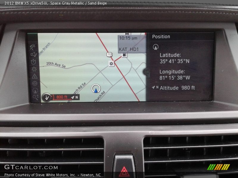 Space Gray Metallic / Sand Beige 2012 BMW X5 xDrive50i