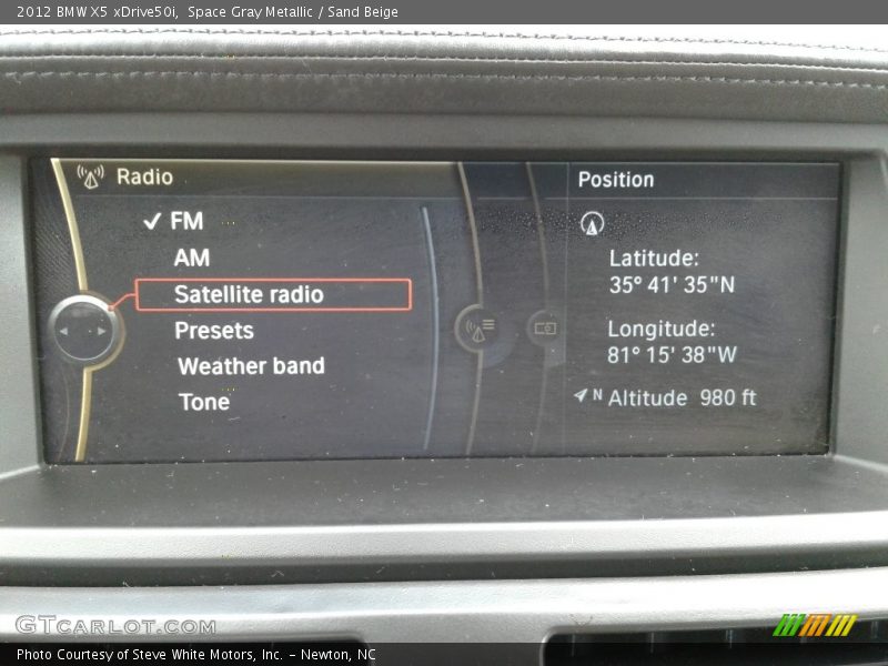 Space Gray Metallic / Sand Beige 2012 BMW X5 xDrive50i
