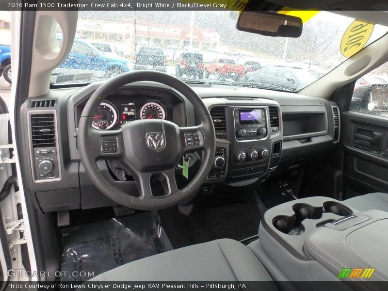 Bright White / Black/Diesel Gray 2016 Ram 1500 Tradesman Crew Cab 4x4
