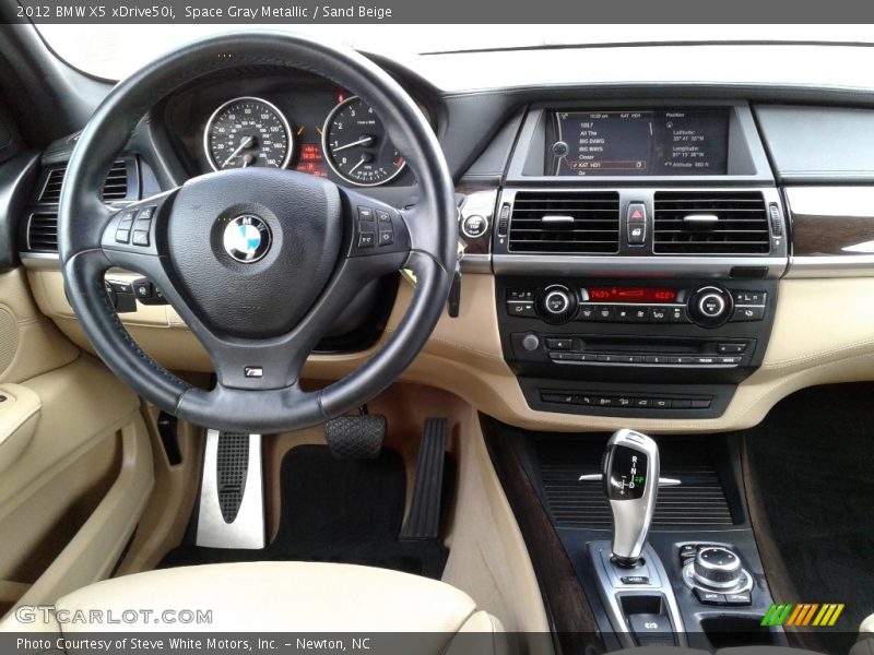 Space Gray Metallic / Sand Beige 2012 BMW X5 xDrive50i