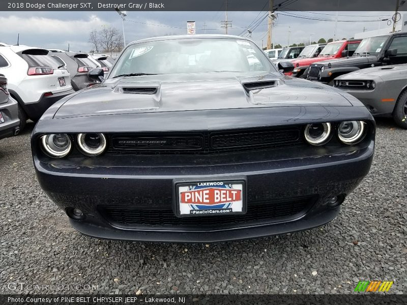 Destroyer Gray / Black 2018 Dodge Challenger SXT